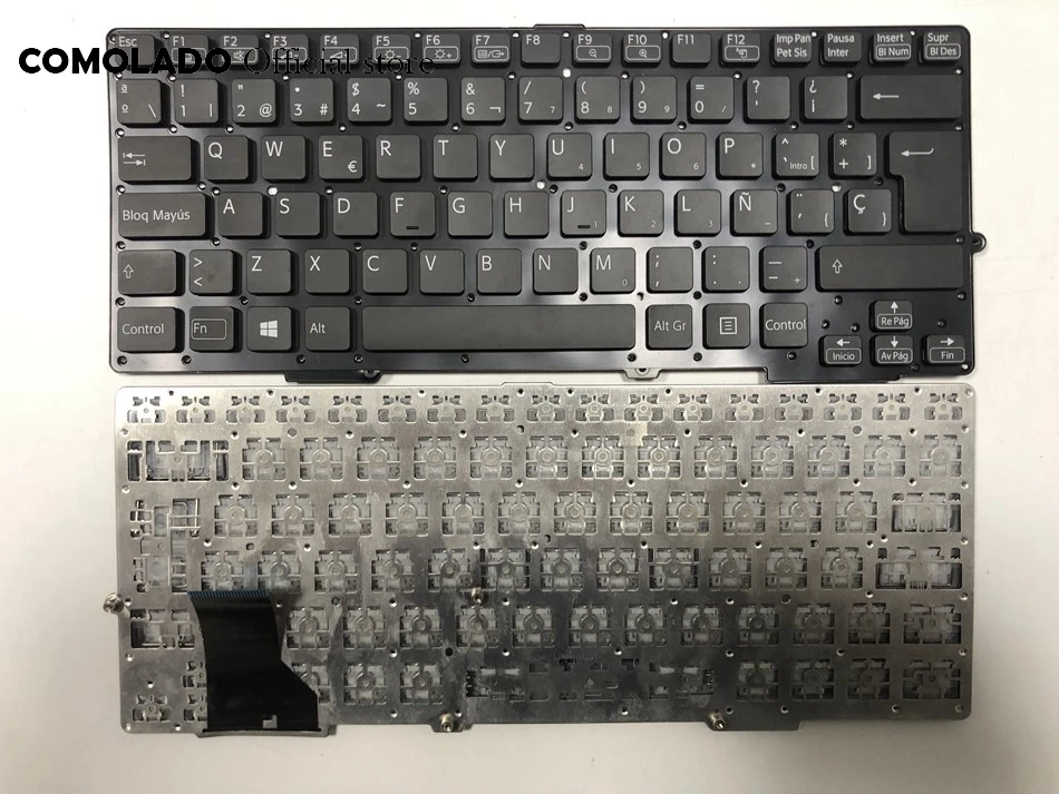 SP SPAIAN Keyboard For SONY black SVS13 SVS1311 SVS131 SVS13118 SVS13128 laptop keyboard Without Frame&backlit Sp Layout -1