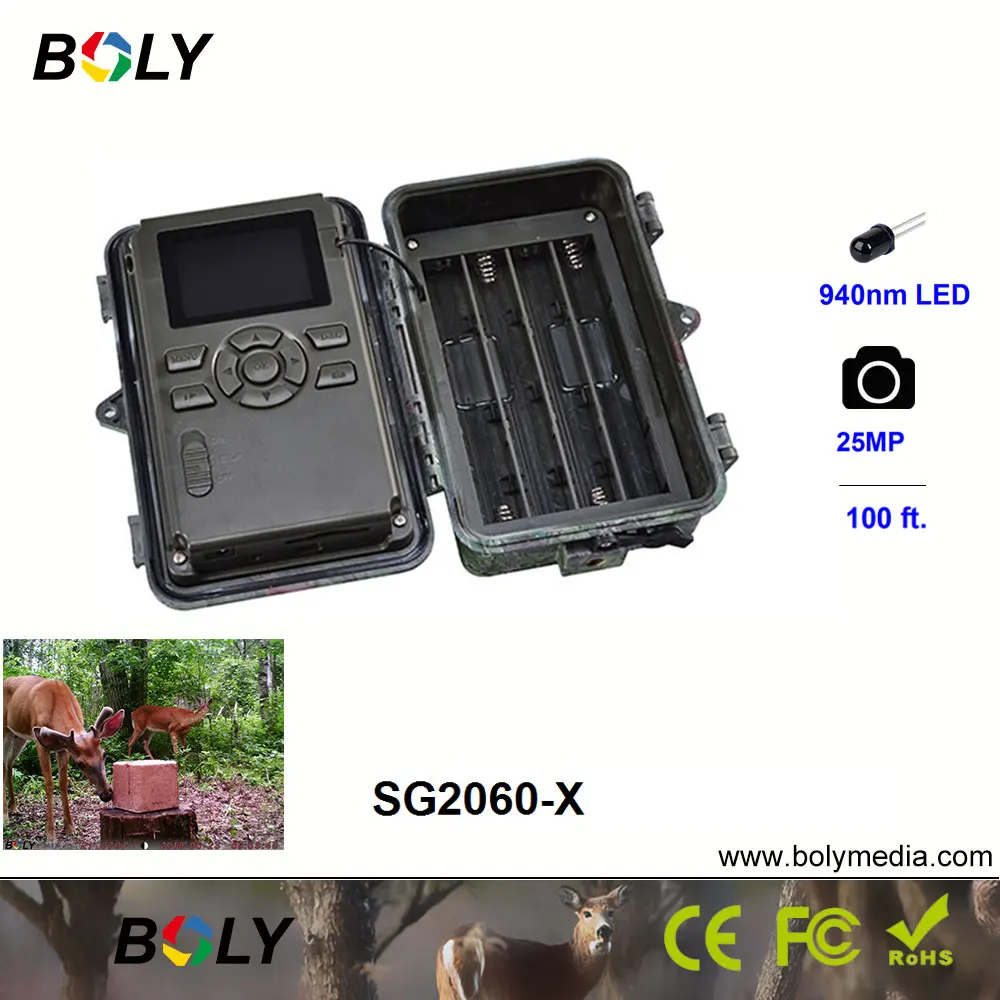 Охотничьи камеры motion sharp 25MP ночное видение 100 футов Boly 1080P фотоловушка Невидимый