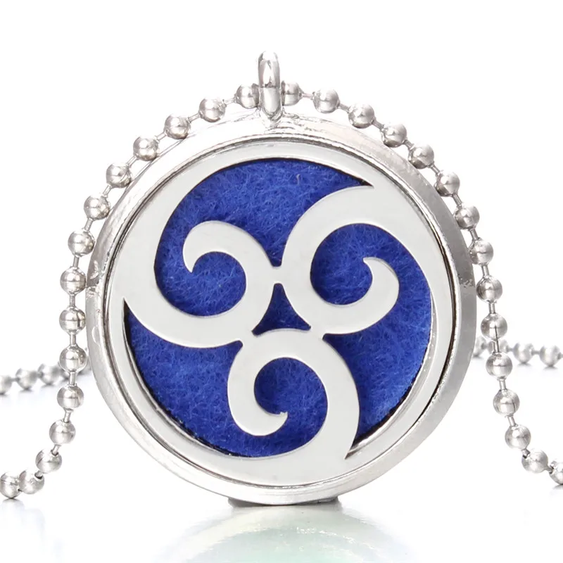 

Aroma Diffuser Necklace Magnetic Stainless Steel Aromatherapy Essential Oil Diffuser Perfume Locket Pendant Jewelry With Pads