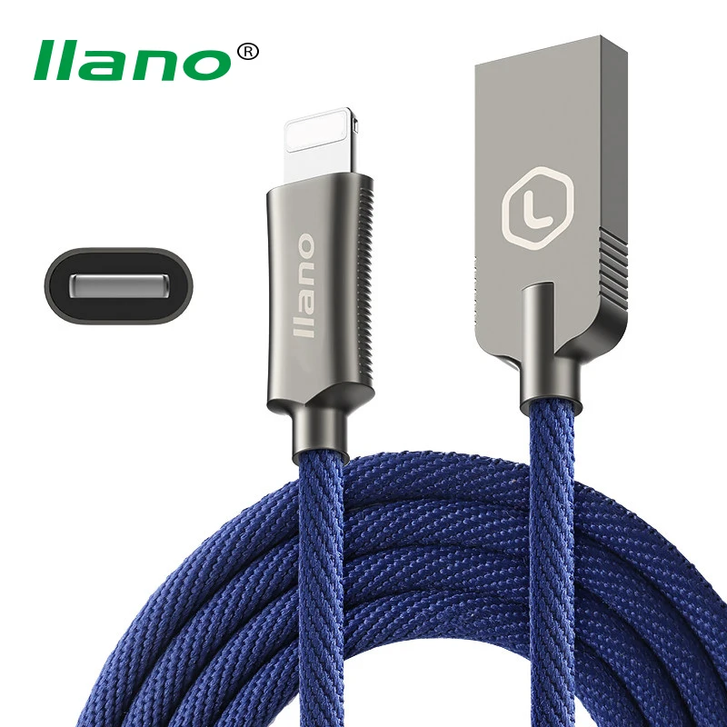 

llano For iPhone USB Data Cable 2.4A Fast Speed Charging Cable for iPhone X 8 7 6s Plus 5 5s SE iPad Air