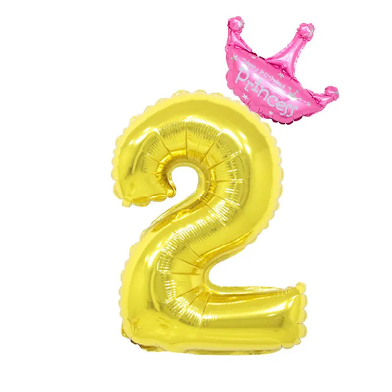 32 дюйма количество Фольга воздушные шары 0-9 во-первых лет предметах детская одежда для мальчиков и девочек, хороший подарок на день рождения украшения синий розовый гелиевые шары с цифрами - Цвет: pink2