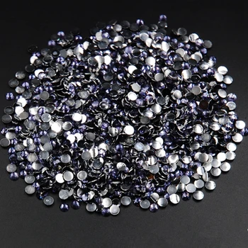 

New sale 5000pcs/lot SS16 4mm Grape Purple Color 3D Glue On Non-hotfix rhinestone DIY Flatback Acrylic Nail Art Rhinestones