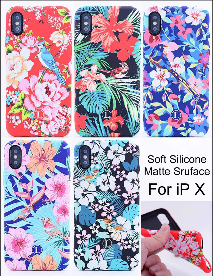 

Flower Bird Case Cover For iPhone X apply to Girl Woman female Cute Tribe Tribal custom Style Luxo
