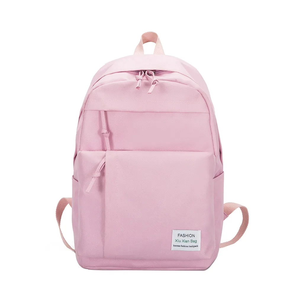 

OCARDIAN Woman packet Simple Versatile College Campus Women Casual Nylon Couple Backpack dropship 19A8