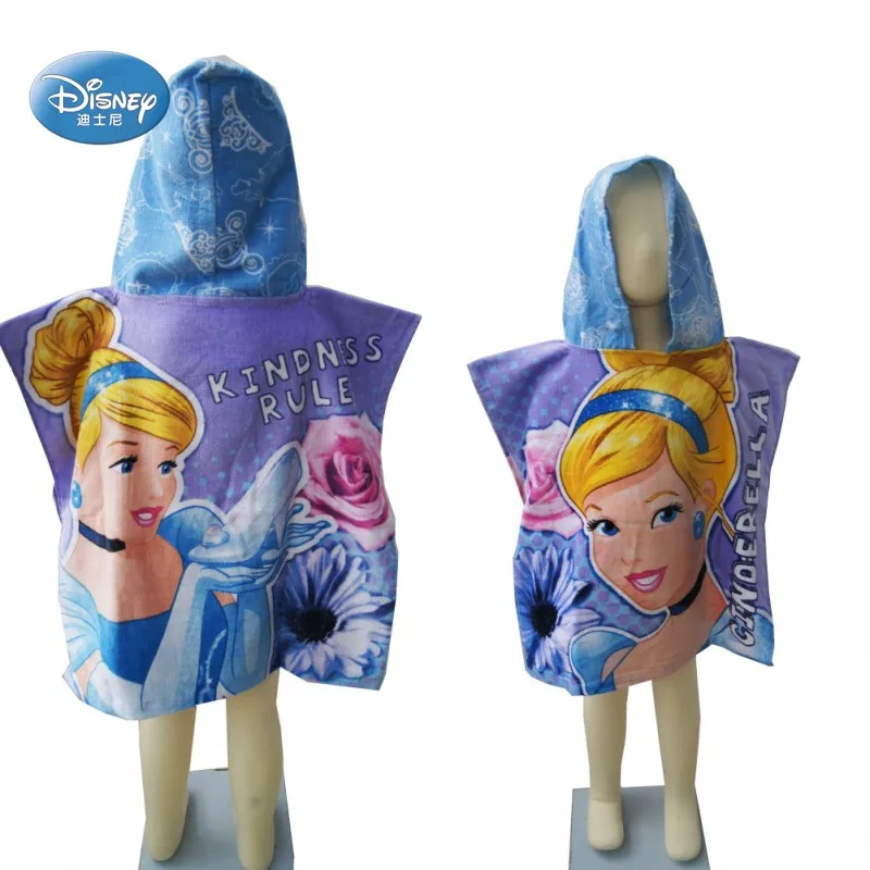 Мягкое банное полотенце Disney Золушка для детей хлопковая одежда маленьких