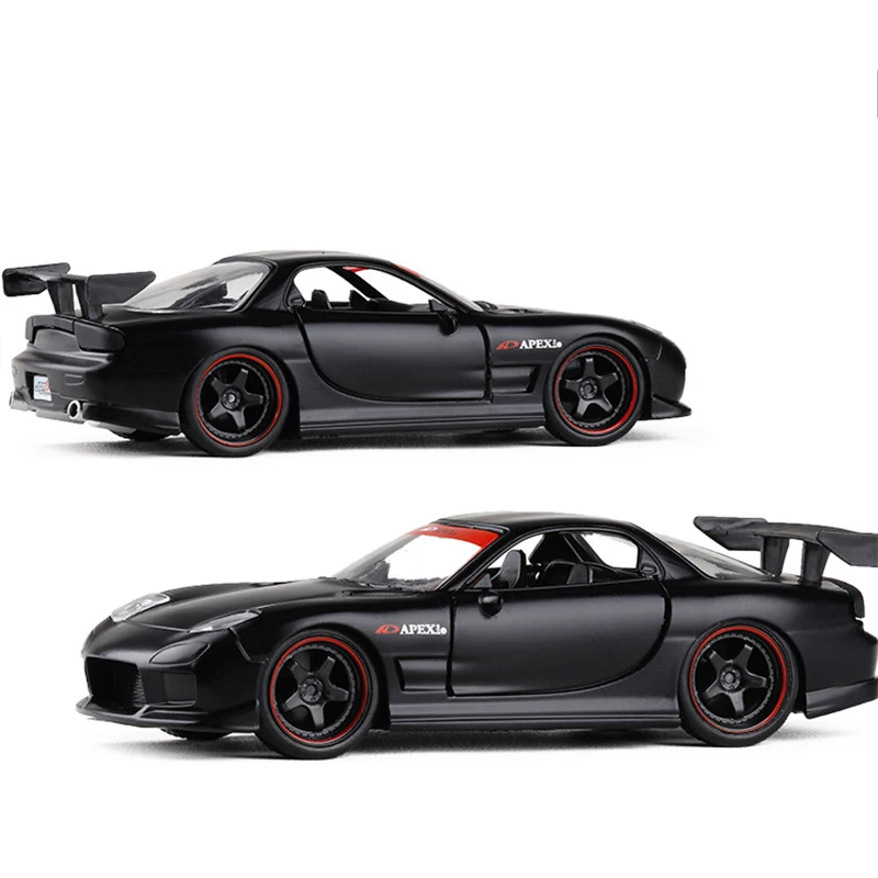 1:32 Масштаб 1993 RX7 FD3S спортивная машина металлическая литая под давлением гоночная модель автомобиля для мальчиков Коллекция игрушек для подарка V012