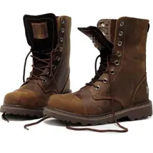 Новые мужские ботинки, натуральная кожа, зимняя Уличная обувь, дезерты, мотоциклетные ботинки, ретро дизайн, модные ботинки до середины икры, 39-44 размера плюс