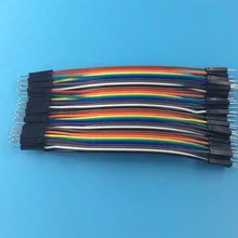 Free shipping Dupont line 40pcs 10cm male to male jumper wire Dupont cable breadboard cable jump wire