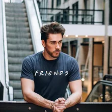 GAAJ, 100 хлопок, друзья, ТВ шоу, Мужская футболка, уличная одежда, хип-хоп стиль, модная футболка, летняя мужская футболка, повседневные футболки с принтом для мужчин