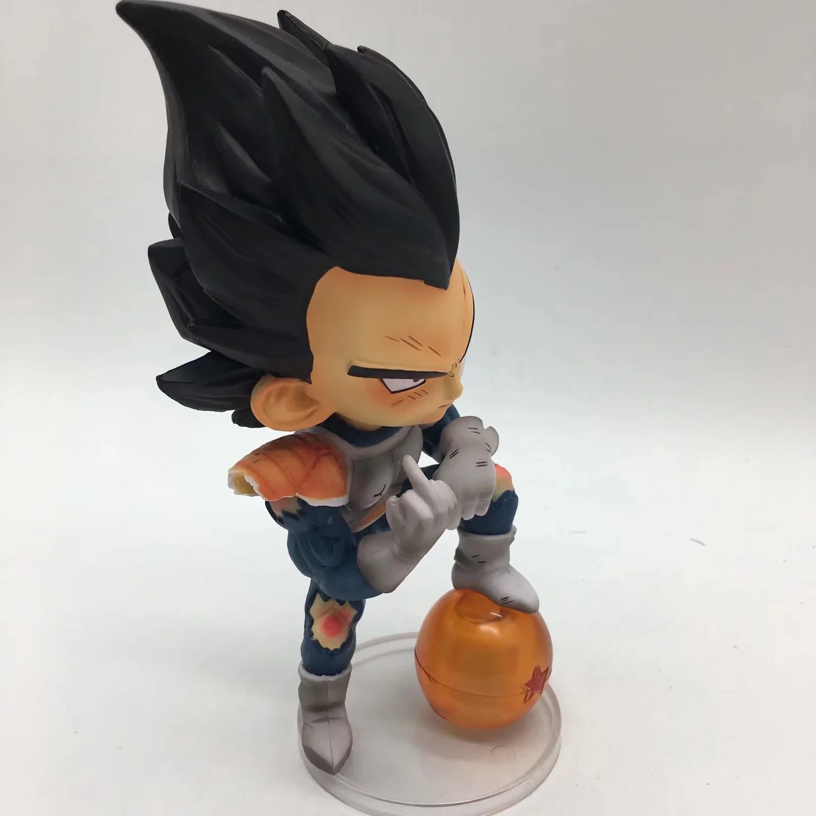 Dragon Ball Z Vegeta Funny middle finger Super Saiyan Figure Model Toys