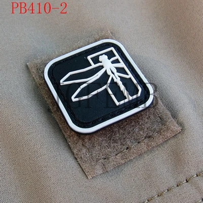 2* шт Стрекоза логотип боевой 3D ПВХ патч значки мягкая оболочка