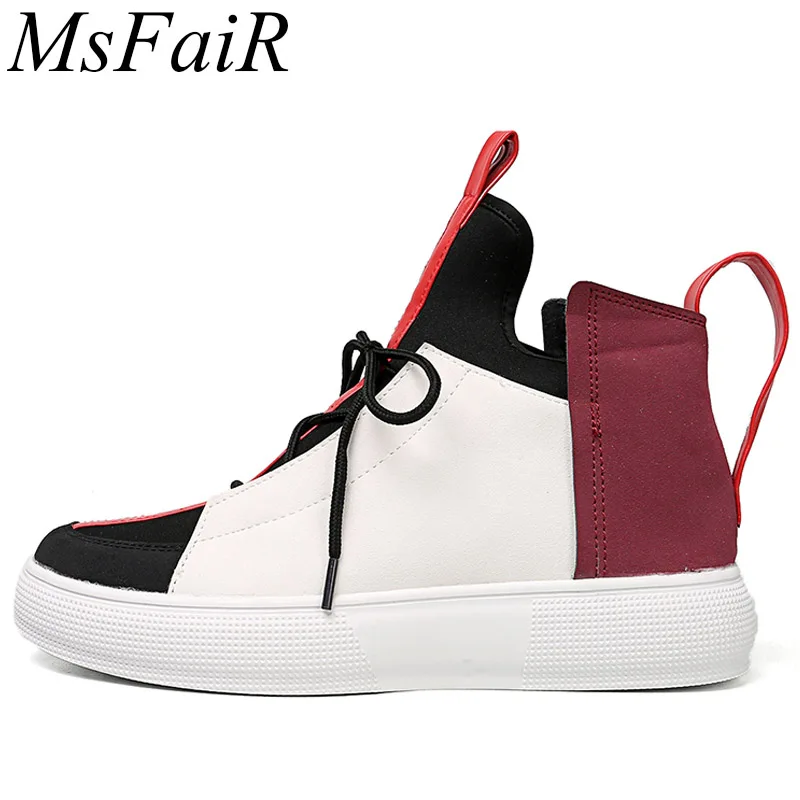 

MSFAIR 2019 Men Skateboarding Shoes Sport Shoes For Men Outdoor Athletic Man Brand Summer Breathable Flat With Mens Sneakers