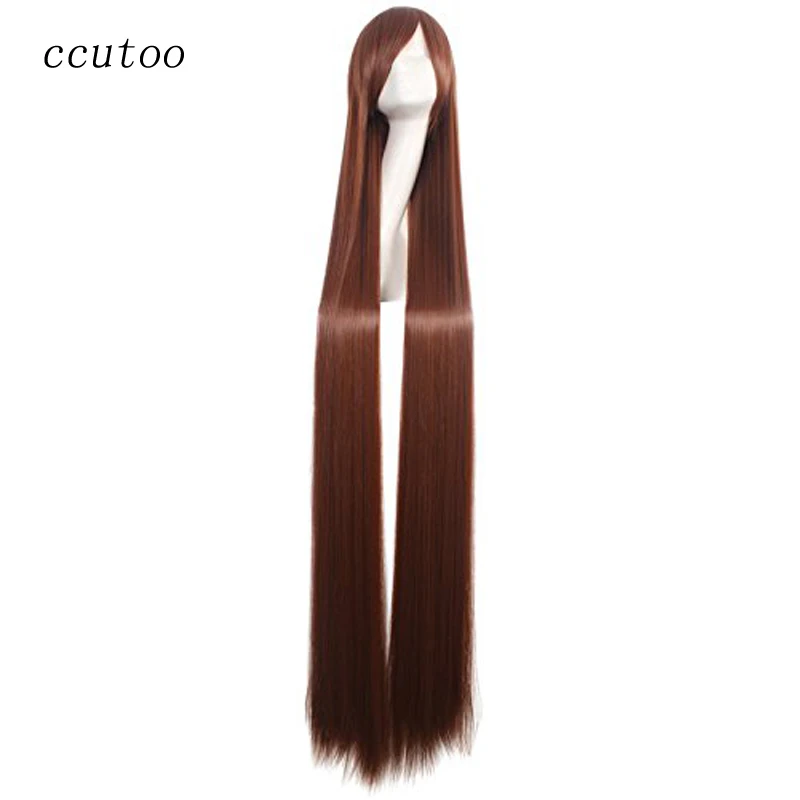 Ccutoo 5" 150 см прямые длинные полные челки синтетические волосы высокая температура волокна косплей парики Perrque