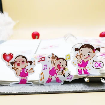 

20/40 Lively Red Dress Girls Children's Stickers Diary Album Decorative DIY Craft Stickers House Wall Decoration
