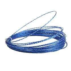 Andux Теннисная ракетка линия высокая эластичность прочная струна для теннисной ракетки профессиональные теннисные аксессуары 12 м WQPX-01 - Цвет: Blue