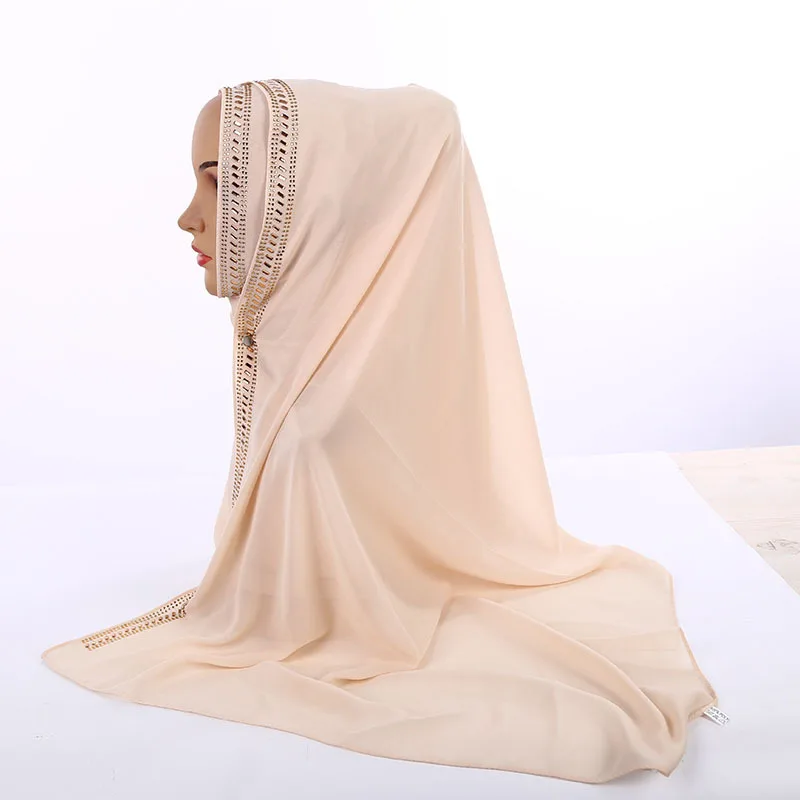 Details about  / Muslim Women Plain Scarf Chiffon Hijab Shawl Headscarf Wrap Scarves Stoles Arab