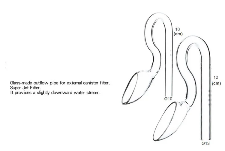 ADA DOOA стеклянная трубка Лили Пайп Орхидея пион мощность jet мини нано фильтр Аксессуар водяное растение для аквариума бак 13 мм 12 16 мм 10 мм 9 12 мм