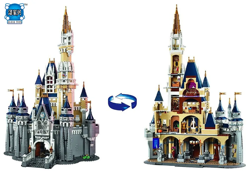 

Girl's DIy Model Cinderella Princess Castle City Set 4080pcs Model Building Block Kid Toy Funny Birthday Gift Compatible Lepins