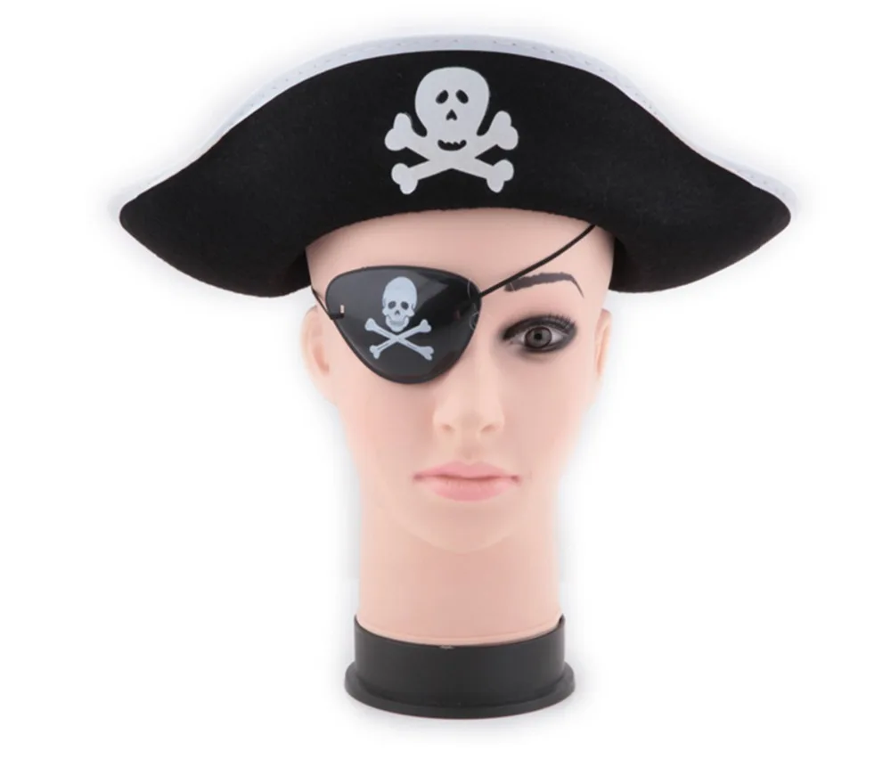 

Pirate Captain Cap Makeup Cosplay Costumes for Halloween Props Children's Day Cosplay Gift Pirate Skull Hat Free Shipping