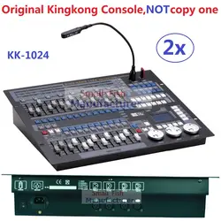 2 XLot оригинальный Kingkong 1024 пульт dmx профессиональный этап движущиеся огни оборудование 1024 Каналы DMX512 контроллер Flgihtcase