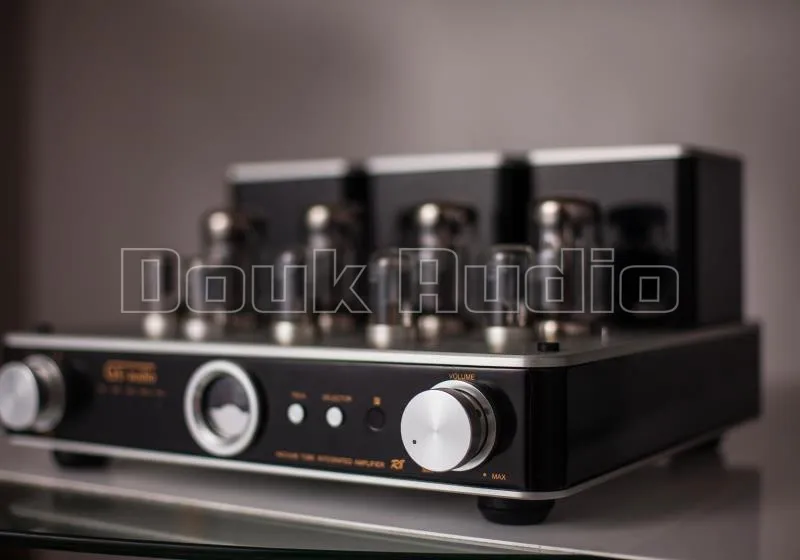 Douk аудио Hi-End KT88(EL34) Вакуумный ламповый усилитель стерео HiFi Встроенный усилитель мощности для наушников