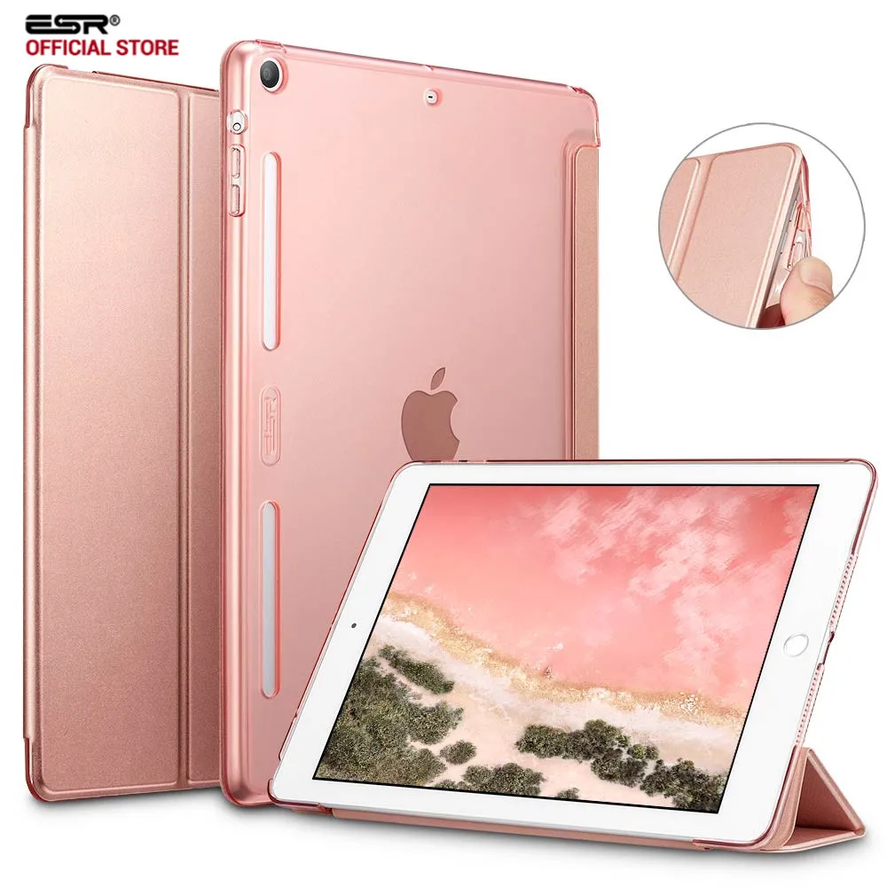 

Case for iPad mini 1 2 3, ESR PU Leather Translucent Back Hybrid Soft Corner Slim Smart Cover color case for iPad mini 1 2 3