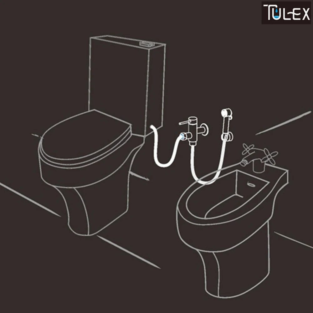 Tulex wc bidé chuveiro pulverizador de mão