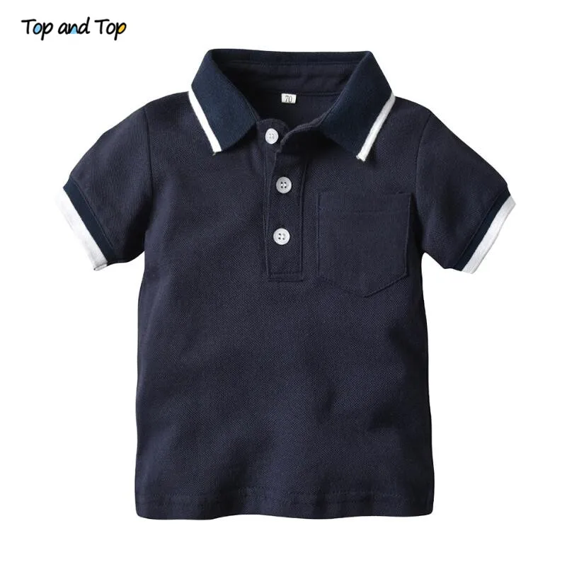 Топ и топ, летние комплекты одежды для мальчиков хлопковая футболка в полоску с короткими рукавами блуза+ короткие штаны, детская одежда для мальчиков костюм из 2 предметов - Цвет: Navy