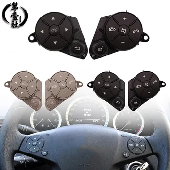 

Multi-function steering wheel switch button Audio Control Buttons Bluetooth mobile phone for Benz W204 W212 C E GLK Class