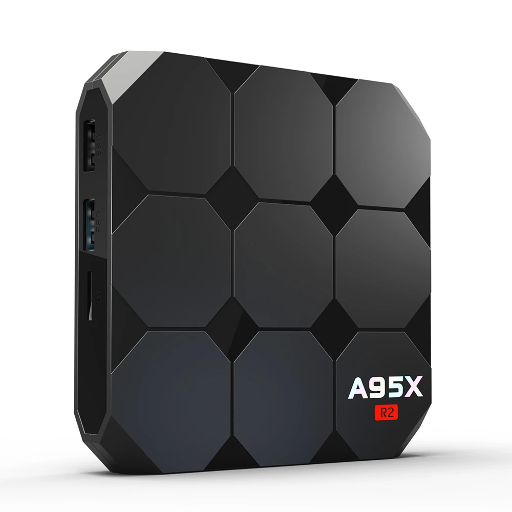 A95X R2 Amlogic S905W четырехъядерный Смарт Android 7 1 TV Box 2 Гб RAM 16 ROM 4G WiFi 100 м LAN Мини ПК H.265 HDR10 HD
