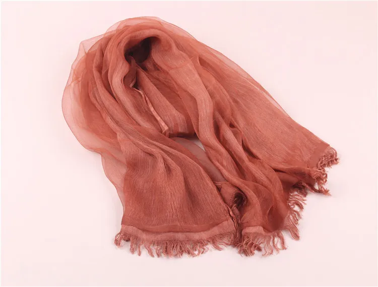 Новинка года Винтаж для женщин хлопок+ органза длинный Шелковый шарф