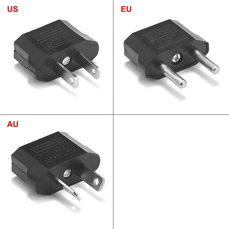 

1000pcs AU US EU Plug Adapter China American To Euro Europe Australia Travel Power Adapter Converter Electric Plug Socket Outlet