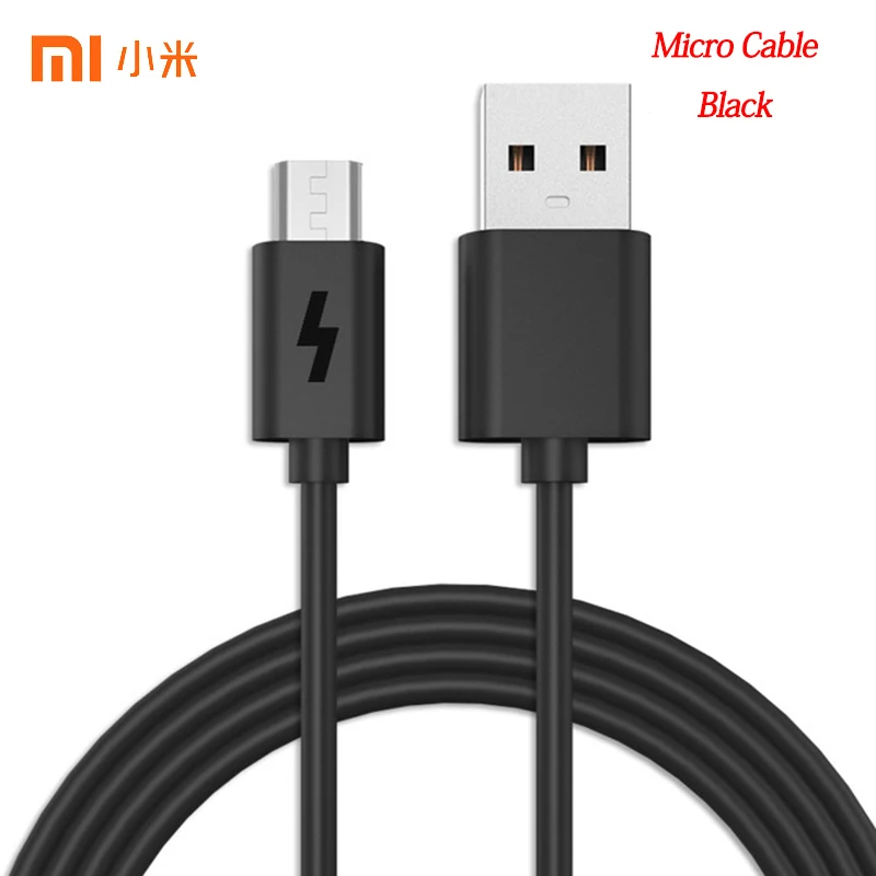 

Original for XIAOMI MI 4 3 2 max Redmi note4 note4X note5A 3 3X 3S 4 4A 4X 5 5A 5 plus 2A Micro USB data black fast charge Cable