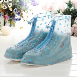

waterproof wear directly washed Transparent high state of rain shoe covers anti-skid bottom thicker  PVC raw materials y3x09