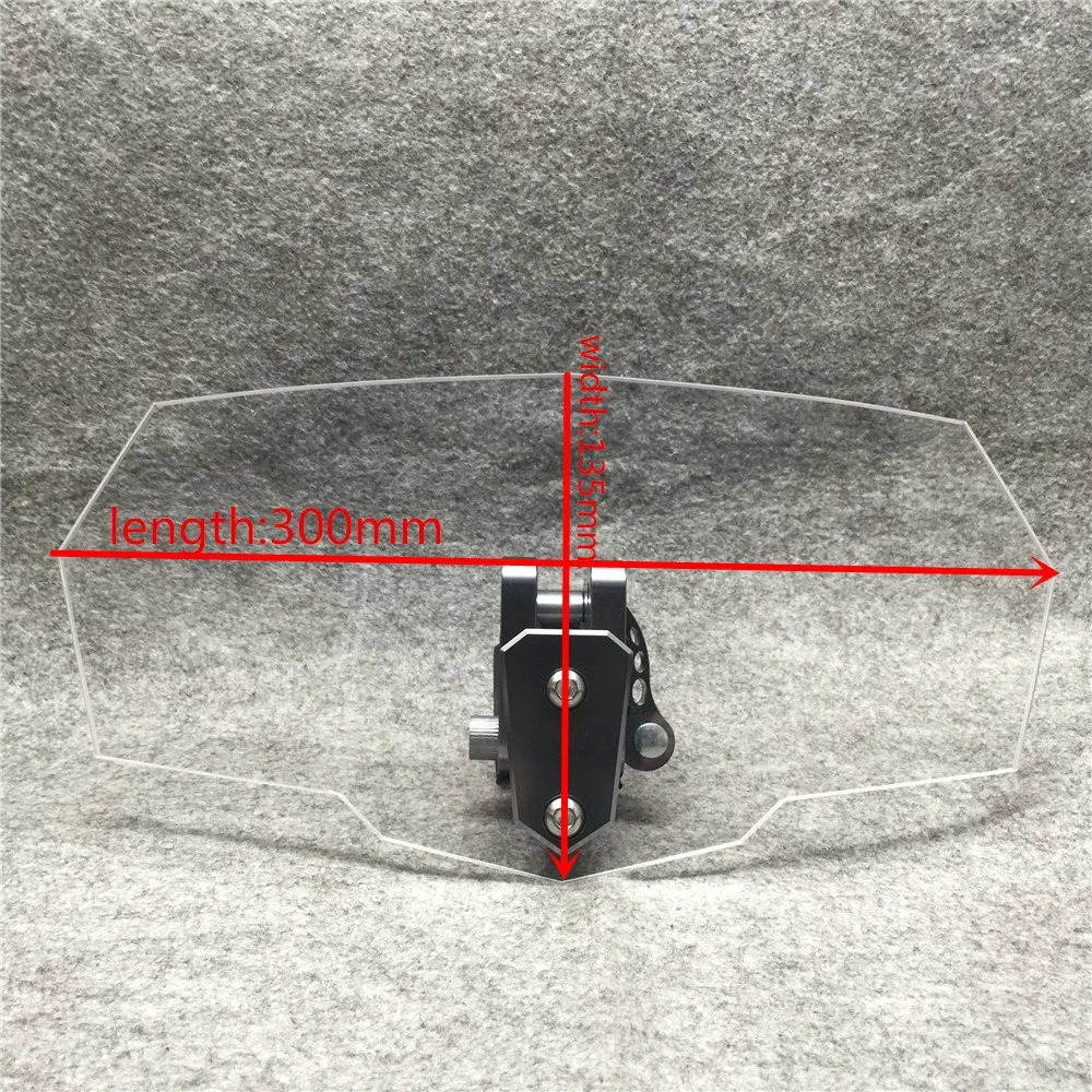 Universal Transparent Upper Outer Windshield Air Wind Deflectors Windscreen Bracket Set Adjustable for Motorcycle Universal Transparent Upper Outer Windshield Air Wind Deflectors Windscreen Bracket Set Adjustable for Motorcycle