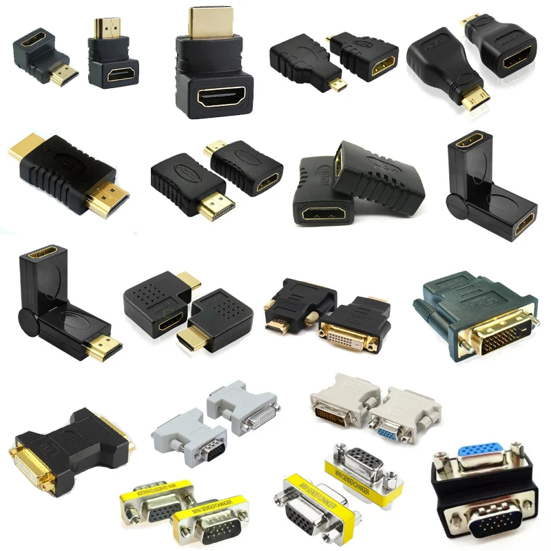 HDMI соединитель Комплект Экран Дисплей VGA Женский для мужчин и женщин Расширение