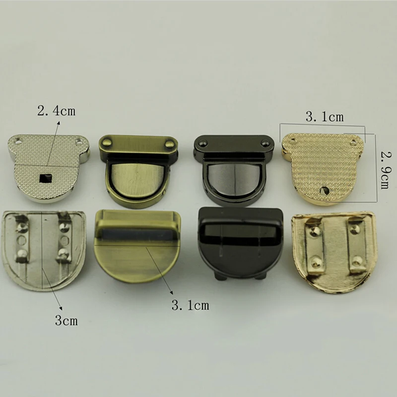 

Metal Clasp Turn Lock Twist Lock For DIY Handbag Bag Purse Hardware Closure Bag Parts Accessories 4 Colors