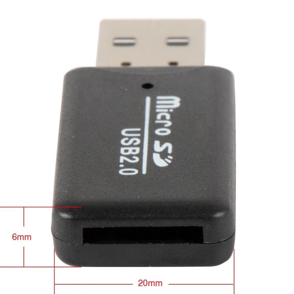 7 шт. USB2.0 4,8 см Mini Micro SD устройство для считывания с tf-карт высокое Скорость карта памяти 32 Гб разные цвета устройства считывания карт
