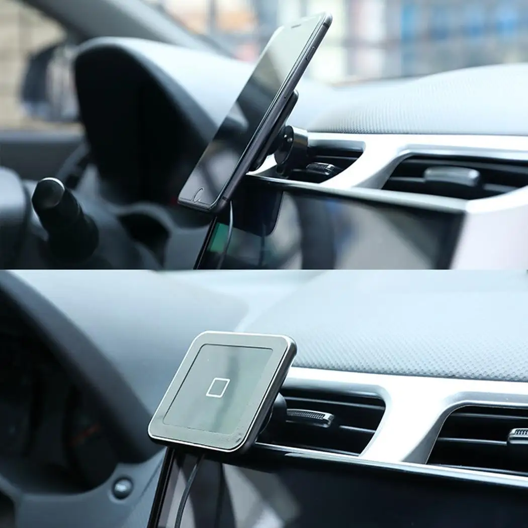 

Car Mount Mobile Phone Wireless Fast Charger Magnetic Air Vent Dashboard Holder