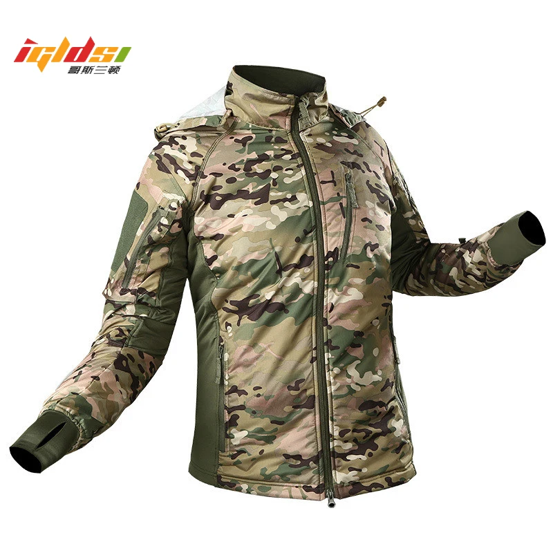 

Men Winter Military Tactical Jacket Warm Waterproof Windbreaker Bomber Jacket Camouflage Hooded Coat US Army chaqueta hombre