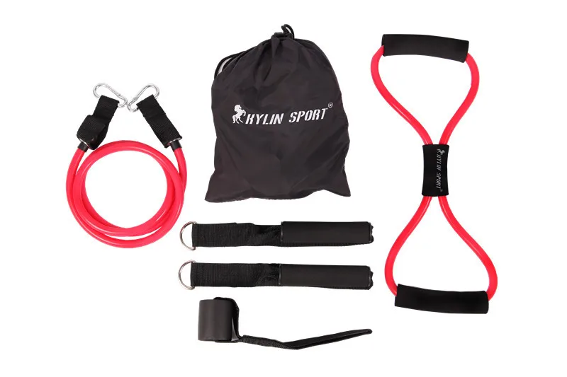 6pcs women resistance bands elastic exercise set fitness tube yoga