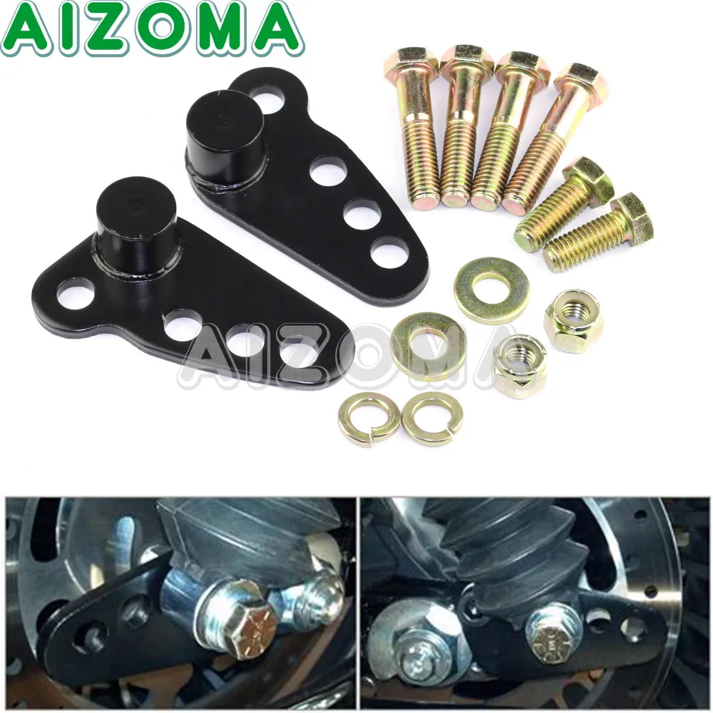 

Black 1-3" Rear Adjustable Link Lowering Kit For Harley Touring Bikes Street Electra Ultra Glide 2002-2015 Road King