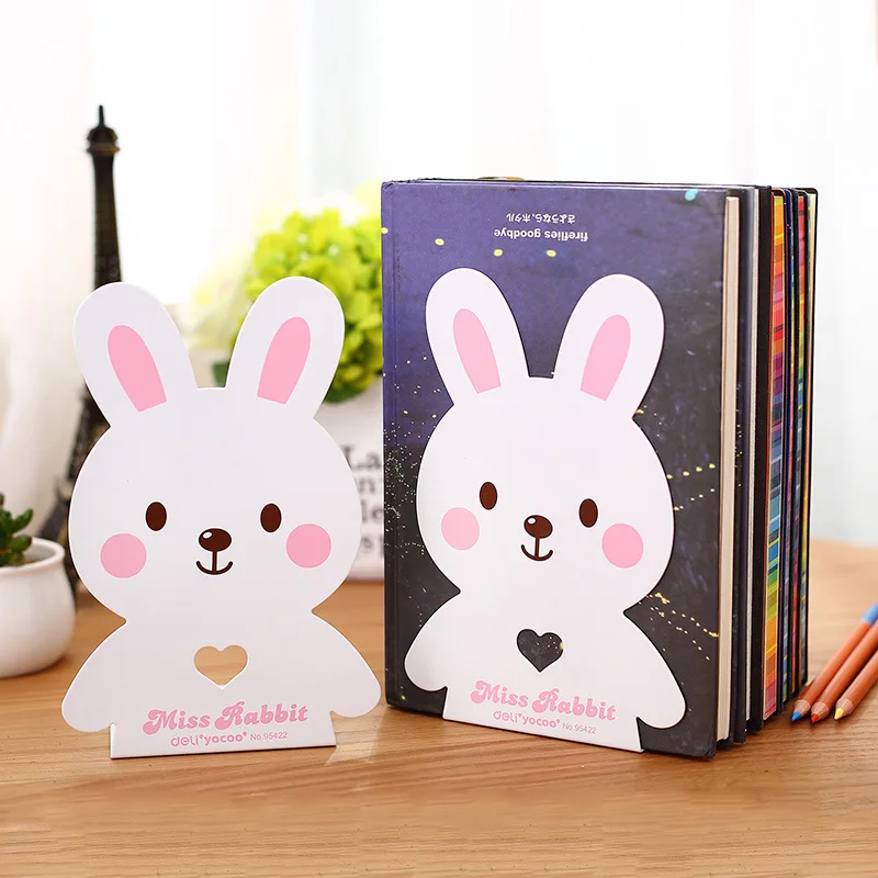 

Creative cute bunny book cartoon book stand