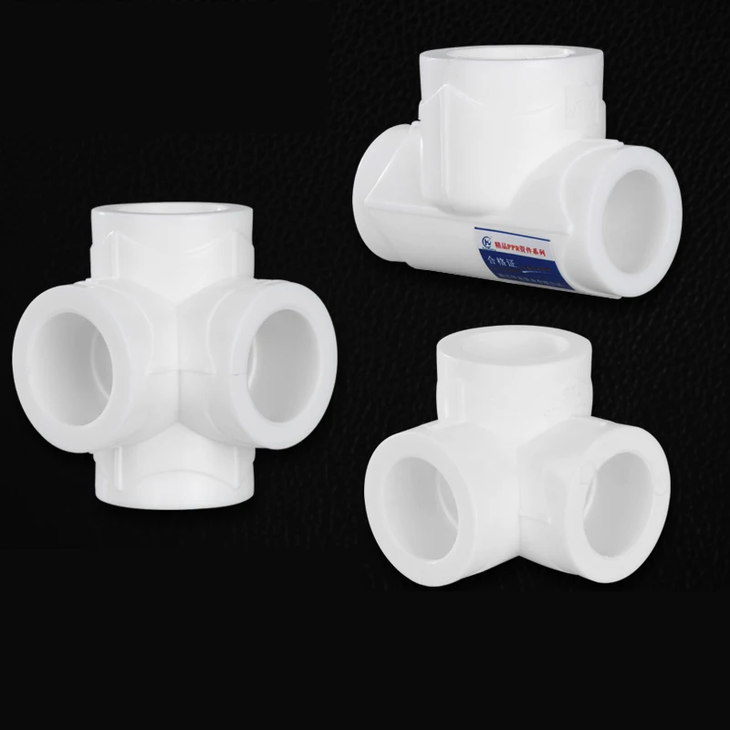 

gogo PPR pipe joints tee fitting 3 way 4 way 90 degree right angle elbow water pipe