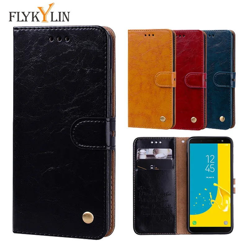 Кожаный чехол FLYKYLIN для Fundas Huawei Honor 8X 8X8 X с масляным воском откидной кошелек чехлы