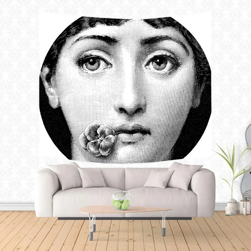 Rosenthal Piero fornasetti рабочий настенный гобелен домашний декор полотенце пляжное Пикник пледы Ковер На Заказ одеяло Прямая