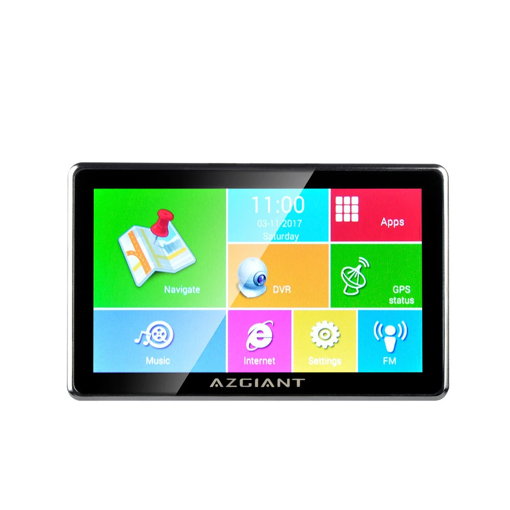AZGIANT 7 &quotBlutooth Wi Fi Car грузовик навигация gps DVR СБ Tablet Сенсорный экран Android вождения