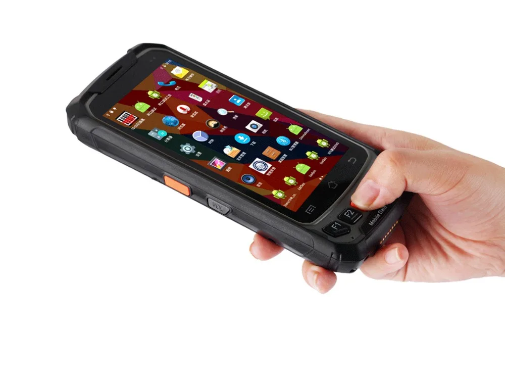 Сканер штрих кода 4G Wi Fi BT Φ 1D 2D с поддержкой дисплея 125 кГц Считыватель rfid запасы