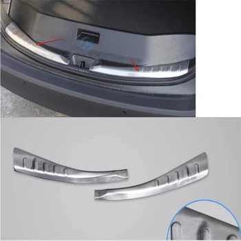 

Lapetus Car Styling Inner Rear Bumper Plate Door Sill Cover Trim 2 Pcs Stainless Steel Fit For Toyota RAV4 Rav 4 2013 2014 2015