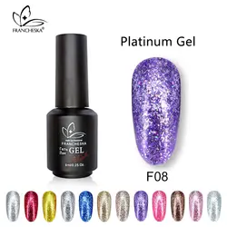 Франшеска nagels spulletjes ногтей гель-лак с блестками Гель shinee lakiery hybrydowe vernis полу перманентных УФ гель растворяемый гель-лак unha